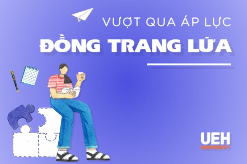 Học sinh đang giải đề thi đại học kinh tế TP HCM dưới áp lực thời gian, với đồng hồ đếm ngược